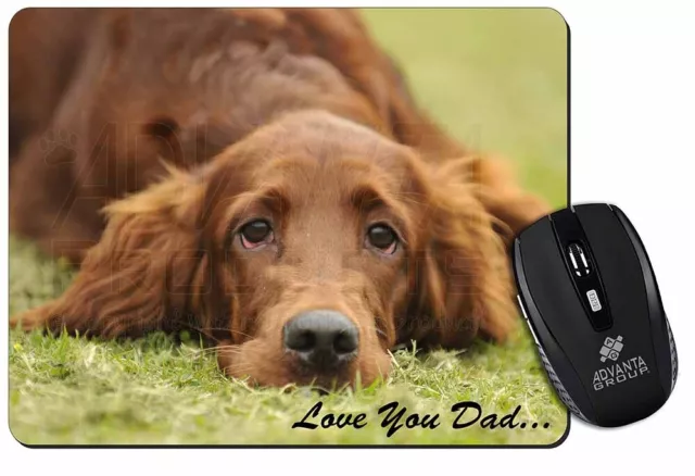 Red Setter Dpg 'Love You Dad' Computer Mouse Mat, DAD-93M