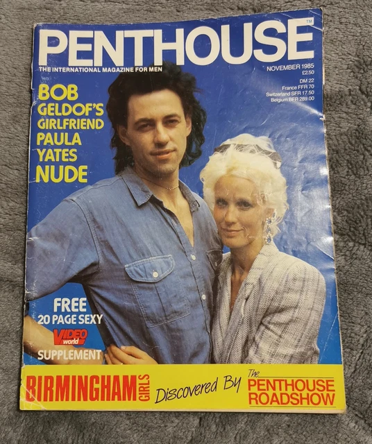 VINTAGE PENTHOUSE MAGAZINE - Paula Yates. Nov 1985. Vol 20. No 11 £21.