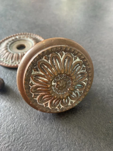 Ø 70mm, Ancienne Grosse Poignée en Bronze Ciselé, Bouton de Porte  Napoléon III