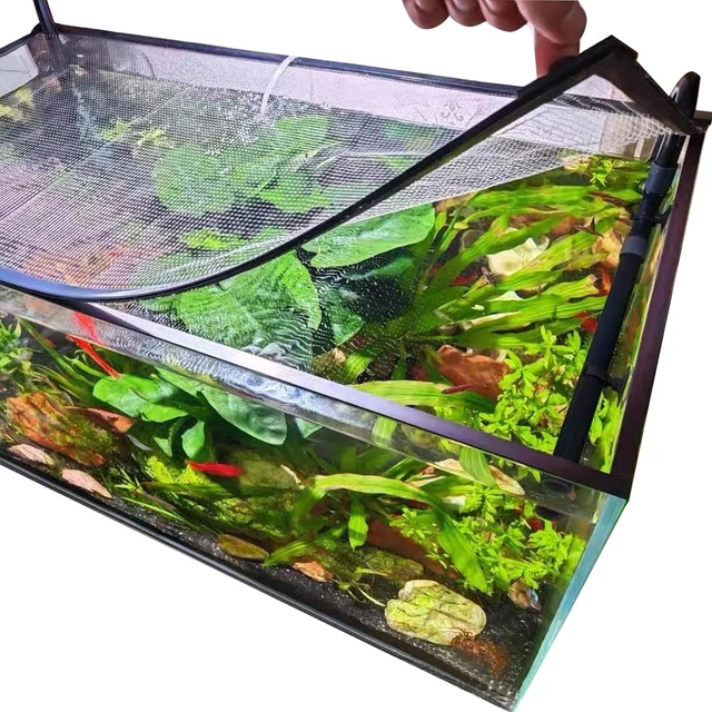 Magnetic Aquarium Anti-Jumping Net Cover Mesh to Protect Fish Jumping Out of Fis