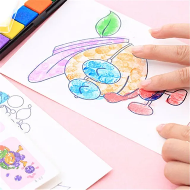 Finger Card 8Pcs Art Supplies Sketch Note Preschool DIY Graffiti Toy