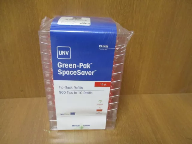 METTLER TOLEDO RAININ PIPETTE TIPS 10 RACKS  10uL UNV PART#30389283