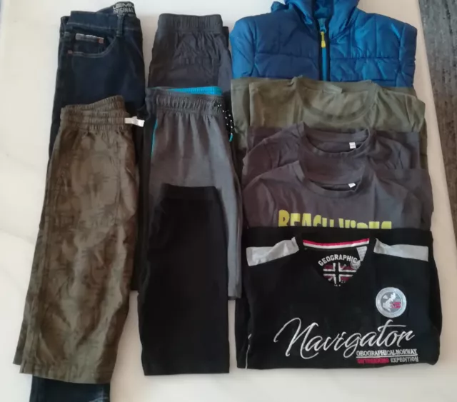 Konvolut Kinderkleidung Jungen Gr. 134-140 Hosen T-Shirts Jacke