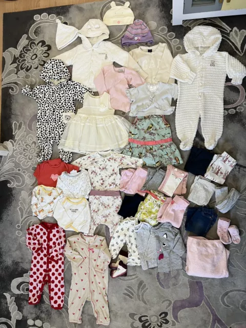 Large Bundle Of Baby Girls Clothes age 3-6 Months