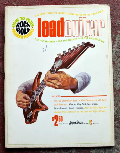 Méthode de guitare électrique LEAD GUITAR  En anglais 65 pages (1966)