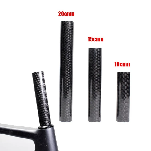 Kit De 5 Entretoises Pour Casque De Vélo En Fibre De Carbone - Noir Mat - Diamètre 1 1/8 Pouce - Épaisseur 5 Mm
