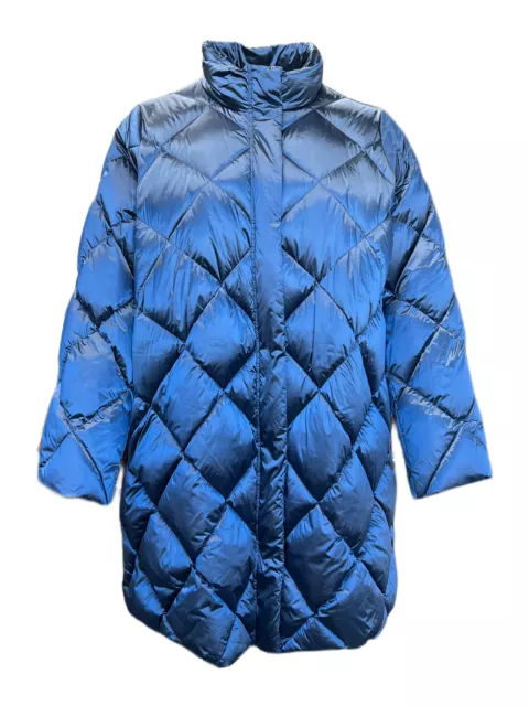 Marina Rinaldi Women's Blue Parola Quilted Jacket Size 22W/31 NWT