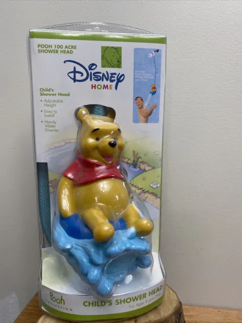 NEW Disney Home Winnie The Pooh 100 Acre Children’s Shower Head Water Diverter