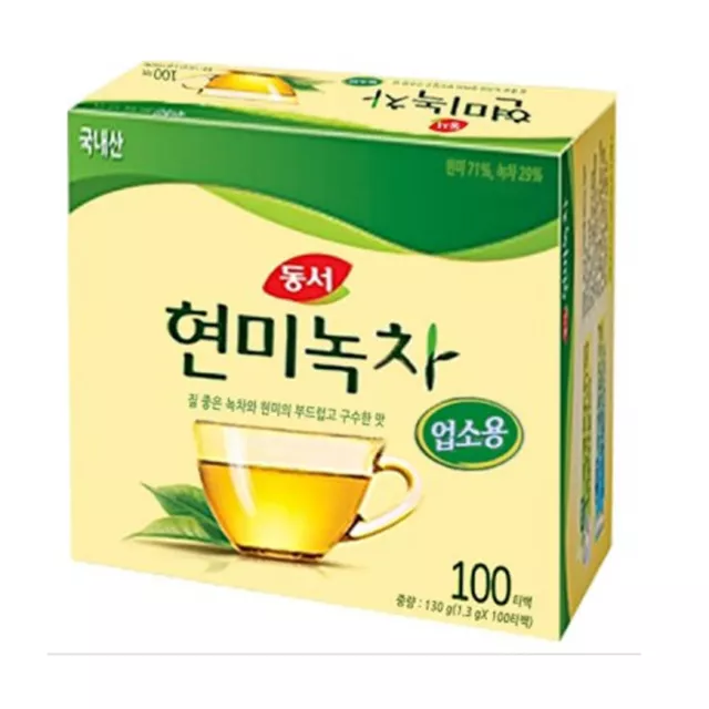 Korea Brown Rice Green Tea 100 Tea bags Korean Health Natural Traditional Tea