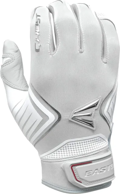 Easton Womens Fastpitch Ghost Batting Glove Pair Adult Xl White