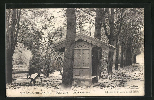 CPA Châlons-sur-Marne, Petit Jard, Allée Centrale