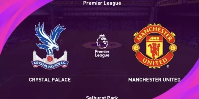 Crystal Palace v Manchester Man United Utd 2023/24 2024 Premier League Programme