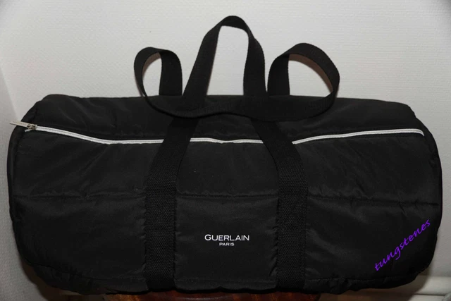 23⚜️ Sac De Sport Guerlain + Housse De Costume Guerlain Gris Blanc Neuf