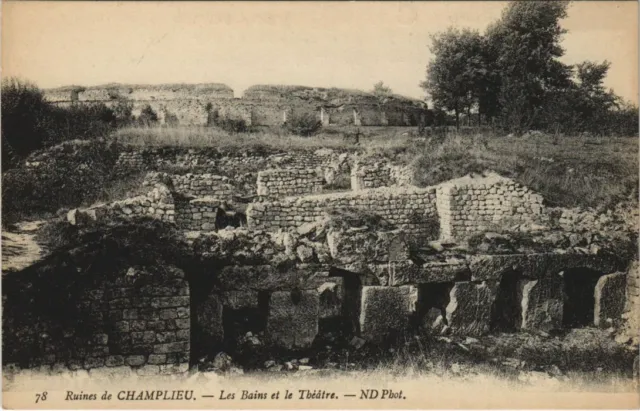 CPA AK Ruins de Champlieu Les Bains et le Theatre FRANCE (1174562)