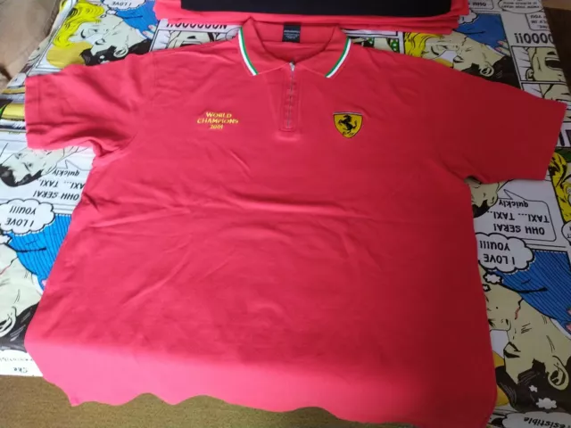 F1 FERRARI MAGLIA T shirt XL world Champions 2001 EUR 29 99