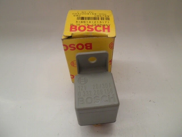 Relais Bosch 12V 20A - Micro-Relais 0332209158 | IP5K4, -40°C à +100°C, 250000 Cycles