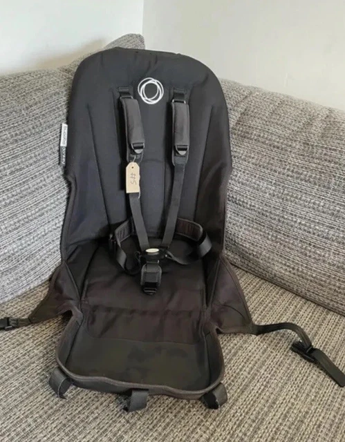Bugaboo Donkey Seat Fabric. 5 Point Comfort Harness. Black. #5.