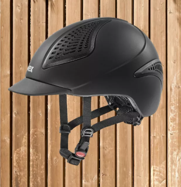 UVEX Reithelm Exxential II black-mat, Reitkappe Uvex Exxential II Sturzkappe NEU
