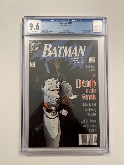 BATMAN #429 Death in the Family (DC, 1989) CGC 9.6 White Pages NEWSSTAND!