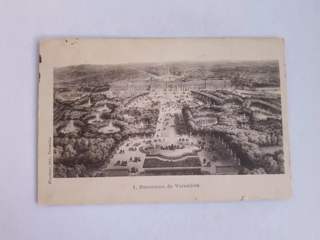 CPA Versailles 78, panorama de versailles, chateau, 1901