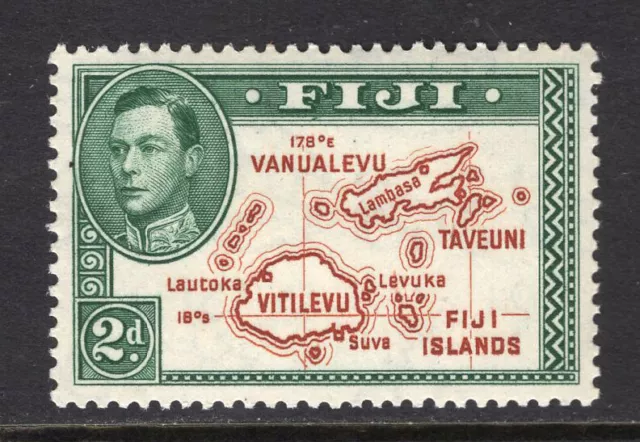 M24113 Fiji 1938 SG253 KGVI: 2d brown & green Die I UMM, Cat £40