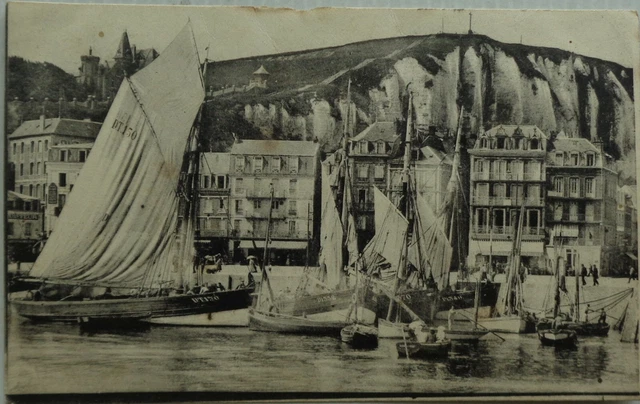 Boulogne On Mer 62 CPA Port Sailboats Boats Good Condition 1905
