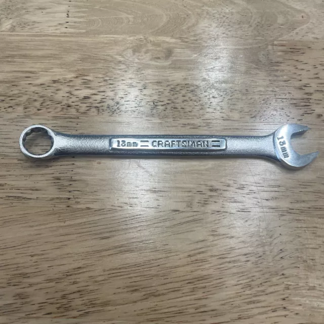 Llave combinada Craftsman 13 mm 12 puntos métrica VA 42917 forjada en EE. UU. vintage