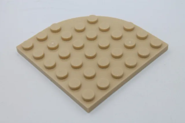 Lego 4x Platte rund Ecke 6x6 plate round corner 6003 beige tan
