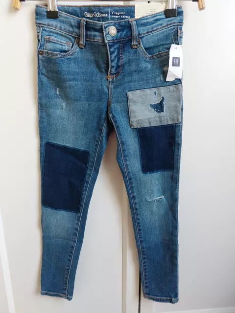 Gap Girls Skinny Jeans Ultra Stretch Patch  Denim Jeans Jeggings UK 7Yrs