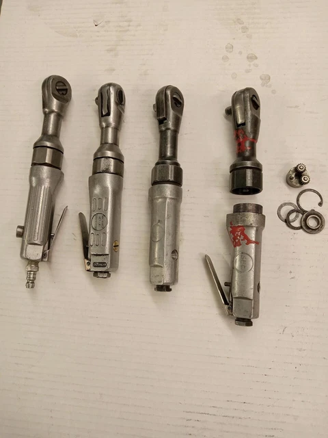 3/8 Drive Air Ratchet Lot (Parts or Repair) Lot of 4 (READ)