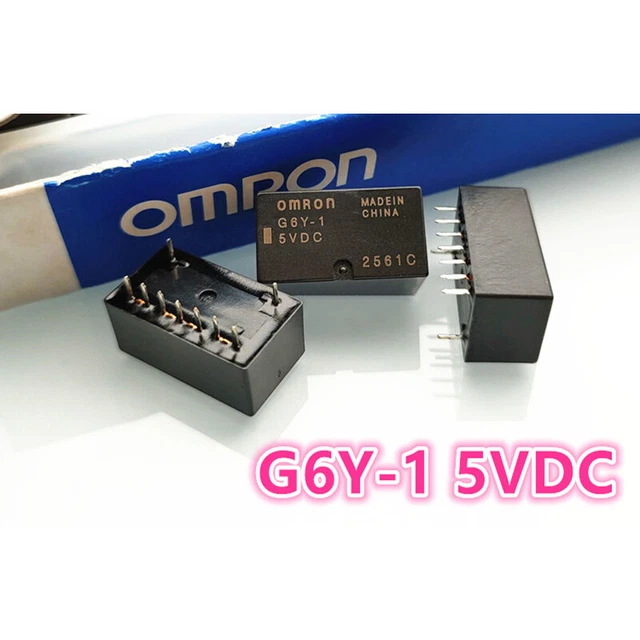 1Pc OMRON G6Y-1-5VDC  High Frequency Relay 9Pin