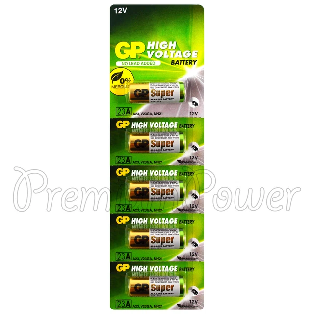 e-Infinity 23A 12V High Voltage Cell Battery 23AE-C5 A23 MN21 LRV08 GP 23AE A23 21/23 23A GP23A e-Infinity 23A 12V High Voltage Cell Battery 23AE-C5 A23 MN21 LRV08 GP 23AE A23 21/23 23A GP23A