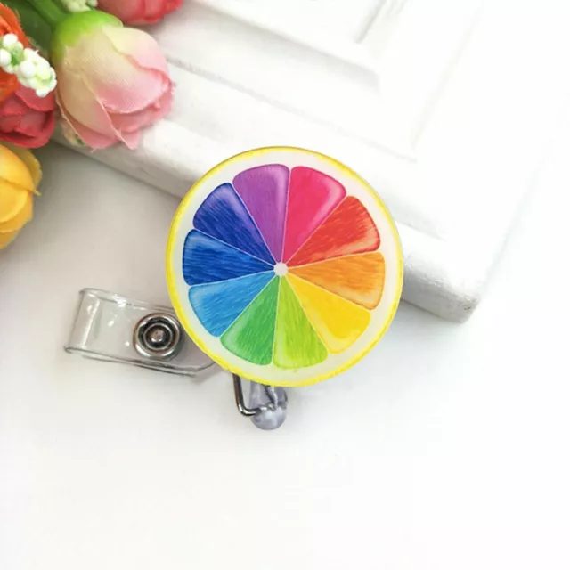 Fashion Cute Retractable Badge Reel Pull Key ID Name Card Badge Holder AU Hot 2