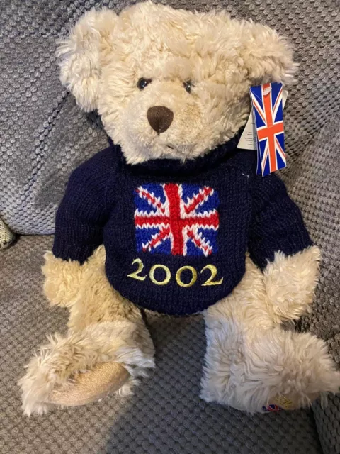 Russ House of Fraser golden jubilee bear 2002 Vintage