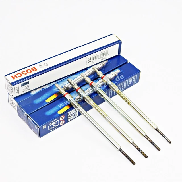 4x Bosch Glühstiftkerzen Préchauffage pour Mercedes W169 W203 W204 W463