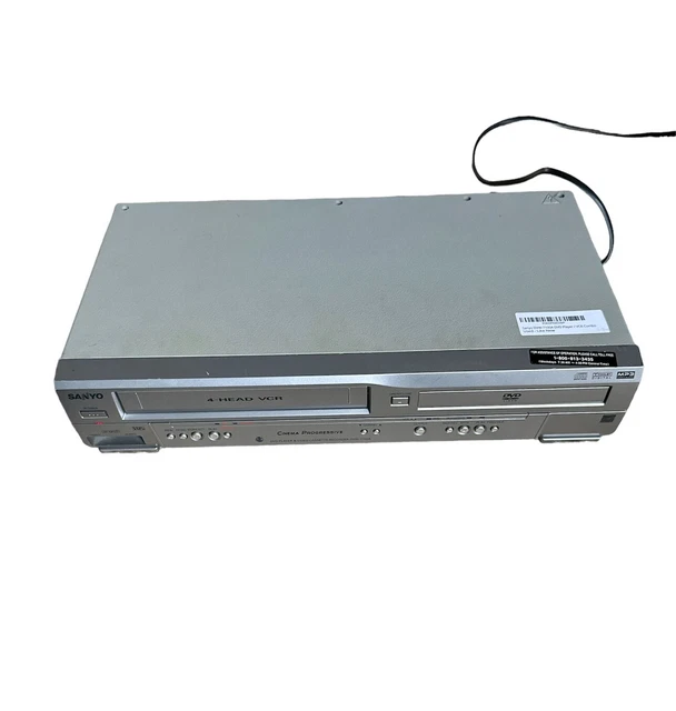 SANYO DVD/VCR COMBO Player VHS Recorder 4 Head Tested No Remote 108.97