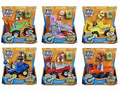 paw patrol dino rescue rex's deluxe rev up vehicle