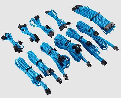 Corsair Premium Sleeved PSU Cable Type 4 For RM SF AX HX Power Supply Blue