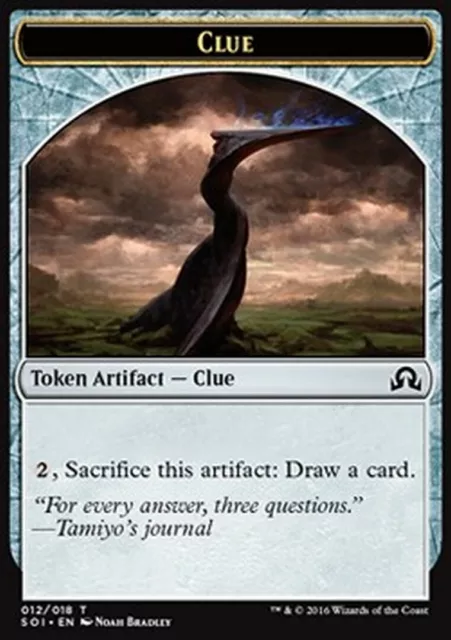 MRM FR/VF 4x Token - Jeton Clue - Indice Vers 2 MTG magic SOI