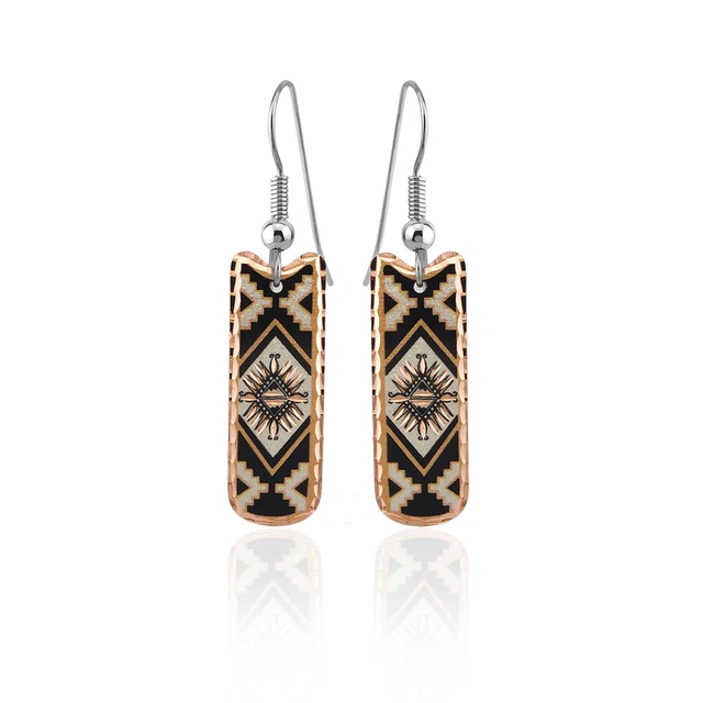 Arrowhead SW Native  Earrings Handmade Art Deco Unique Jewelry  Design Brand New