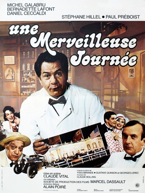 Une Merveilleuse Journée, Michel Galabru,Repro Affiche De Cinema Vintage (40X60)