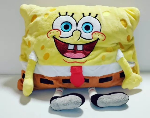 Almohada para mascotas Nickelodeon Bob Esponja Pantalones Cuadrados 18""×14"" Almohada Amarilla