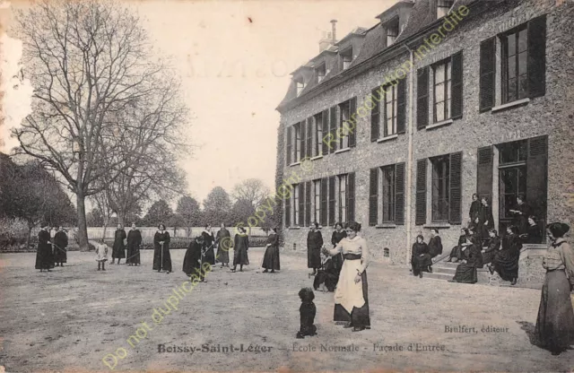 CPA 94470 Boissy Saint Light School Normal Façade Input Edit Brulfert ca1925