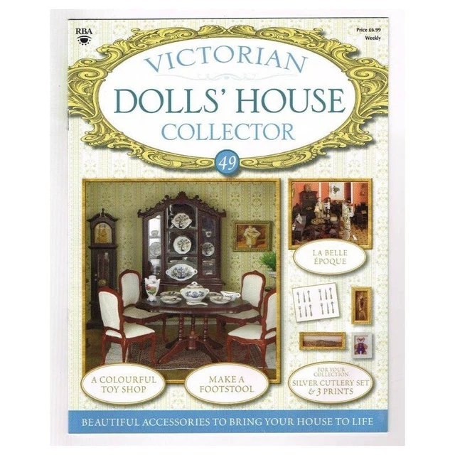 VICTORIAN DOLLS' HOUSE Collector Magazine No.49 mbox40 Make a Footstool