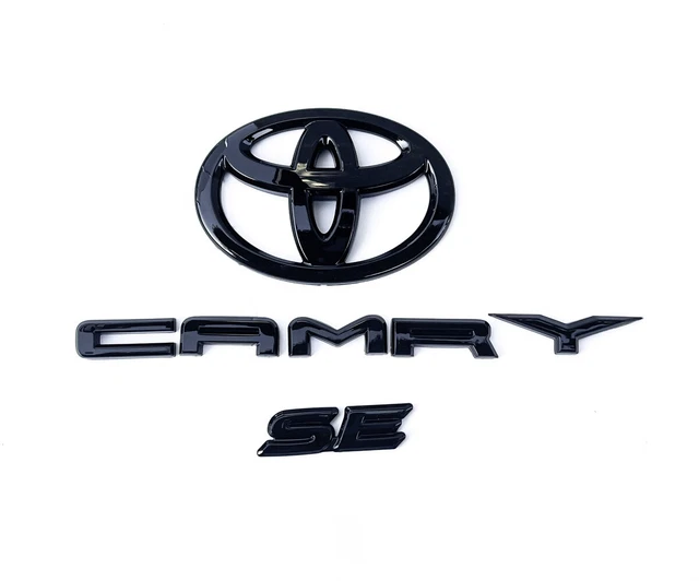 3PS Gloss Black Emblem Overlay Kit For 2012-2015 Toyota Camry SE – Rear Badge Cover