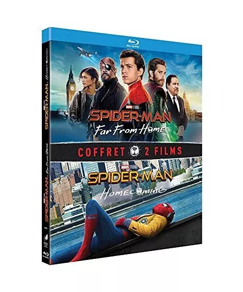 Coffret spider-man 2 films : homecoming ; far from home [Blu-ray] [FR Import], H