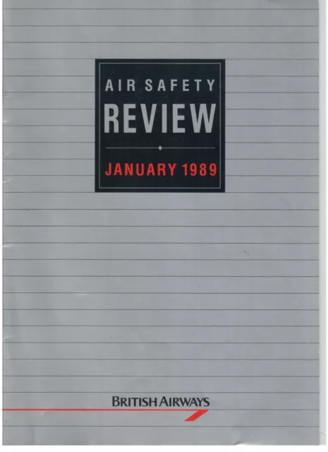 British Airways Flugsicherheitsüberprüfung Januar 1989 Ba Airline