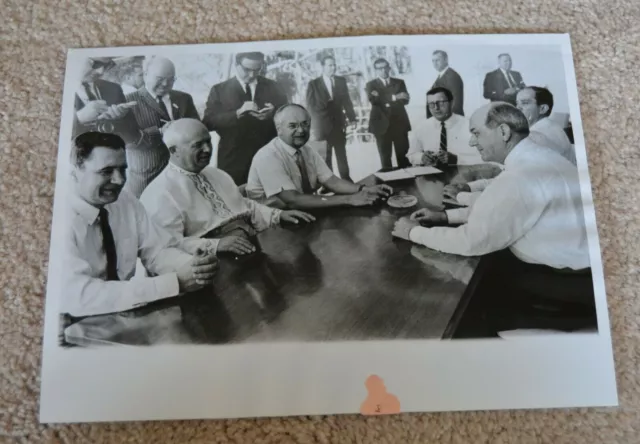 Soviet Photo Ussr Premier Russian Nikita Khrushchev Vintage Communist