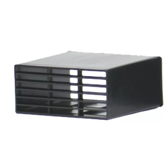 112 x griglia d'aria nera PP ventilatore camera di scorrimento aeratore ambiente aeratore