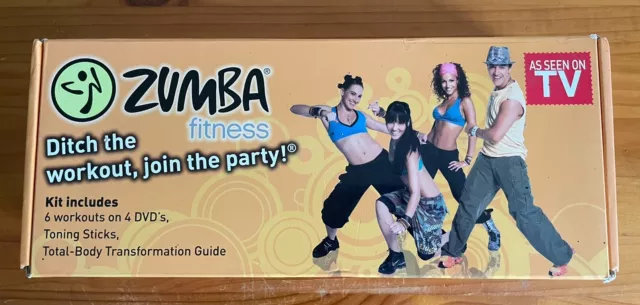 Zumba Fitness Toning Sticks with DVD's Body Transformation Guide Workout Home uk